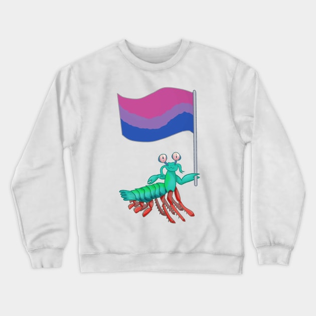 Mantis Shrimp Bisexual Pride! Crewneck Sweatshirt by Quirkball